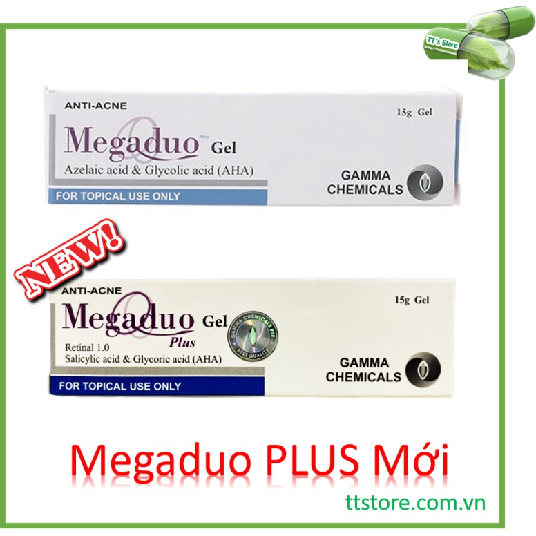 [Có tem] Megaduo Gel / Plus (Tuýp 15g) - Giảm mụn trứng cá, giảm mụn ẩn, giảm thâm mụn [Mega duo, Megadou]