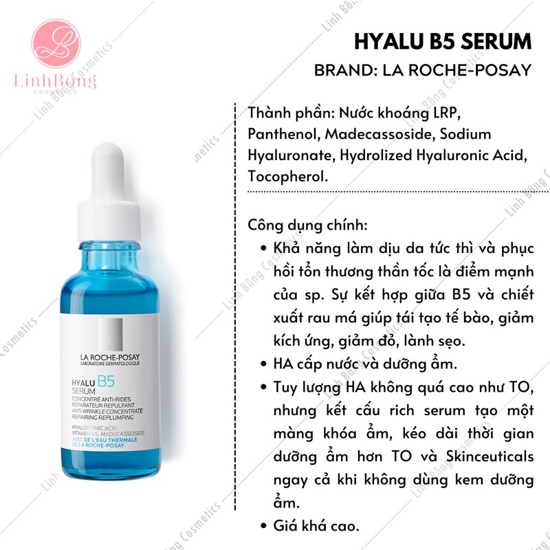 SERUM PHỤC HỒI DA LA ROCHE - POSAY HYALU B5 (kéo xem feedback nha)