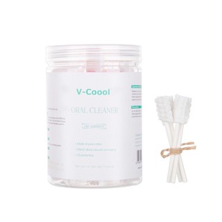 Tưa lưỡi kháng khuẩn Vcool cho bé hộp 30 que- Rơ lưỡi kháng khuẩn cho bé- Shop Tí Hon