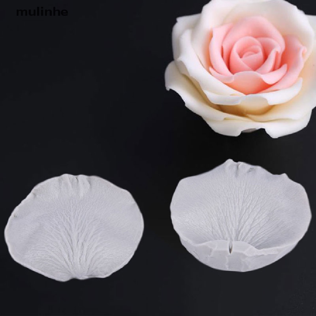Khuôn Silicone Tạo Hình Cánh Hoa Hồng Trang Trí Bánh