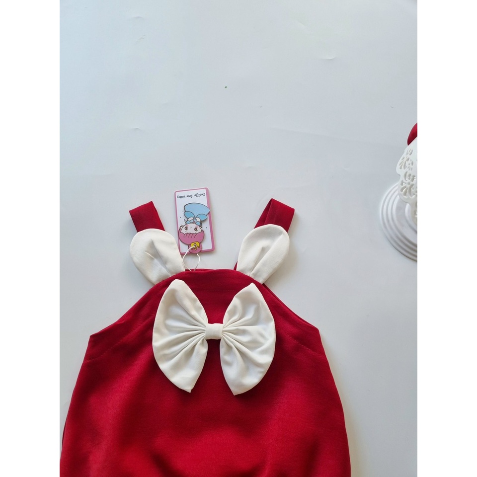 body thỏ đỏ đáng yêu cho béFREESHIP+ tặng kèm turban+ giày vải Su shop