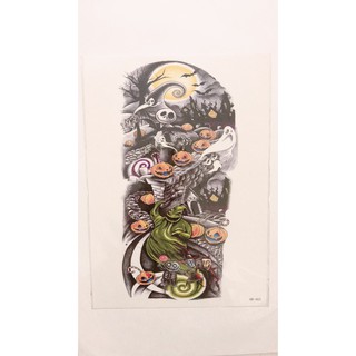 Combo 3 tấm hình xăm dán mặt qủy chú hề chocker 15x21cm- tặng đồng size khi mua từ 2 combo