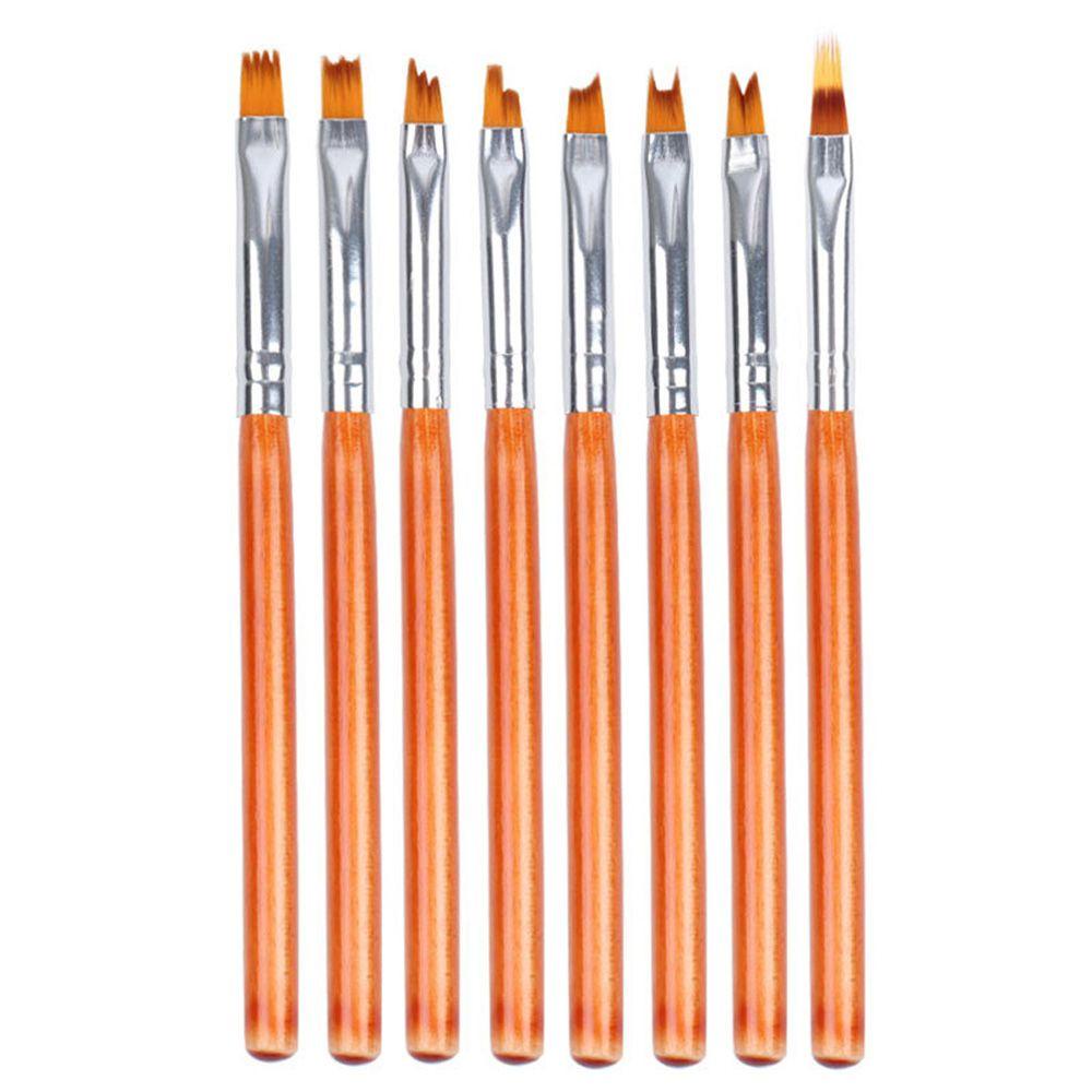 Set 24 / 8 Cọ Trang Trí Móng Tay Acrylic Dễ Dàng Tháo Rời