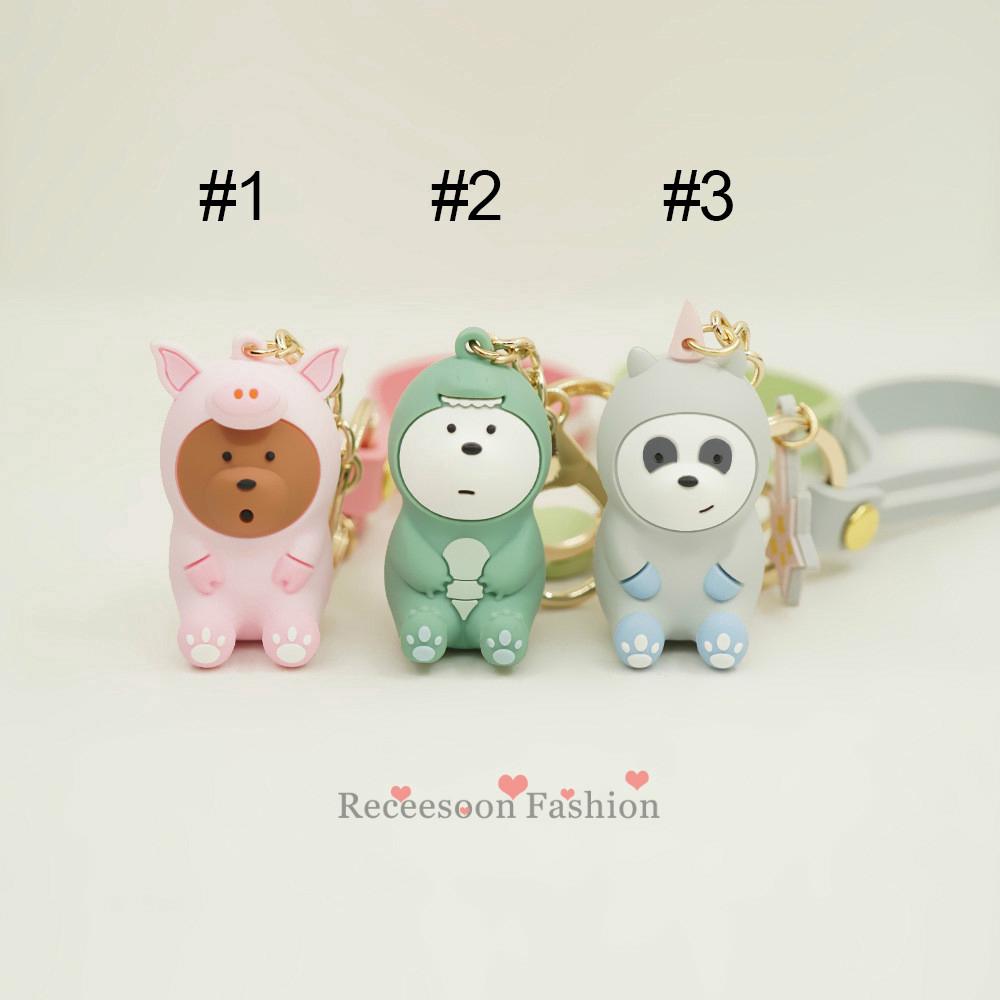 Móc khoá hình We Bare Bear đáng yêu