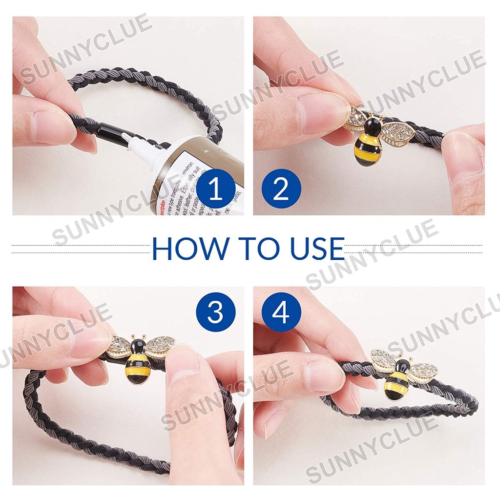 Phụ kiện trang trí vòng đeo tay/ lắc chân hình chú ong nhiều màu DIY | BigBuy360 - bigbuy360.vn