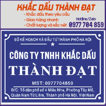Biển Công ty in trên Mika