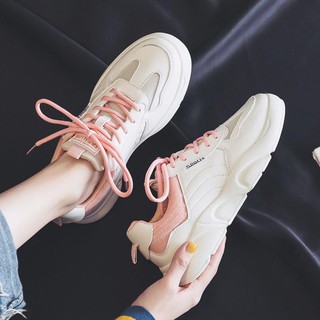 Giày Sneaker Nữ TOPSHOES MS12 Giày Thể Thao Nữ Đế Êm Form Nhẹ Với Phối Màu Trẻ Trung Chính Hãng TOPSHOES Size 36 - 39