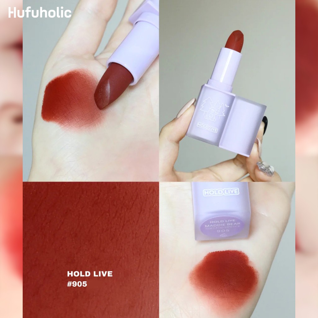 Son Thỏi Lì HOLD LIVE Maddie Bear Soft Fog Lipstick Holdlive HL459