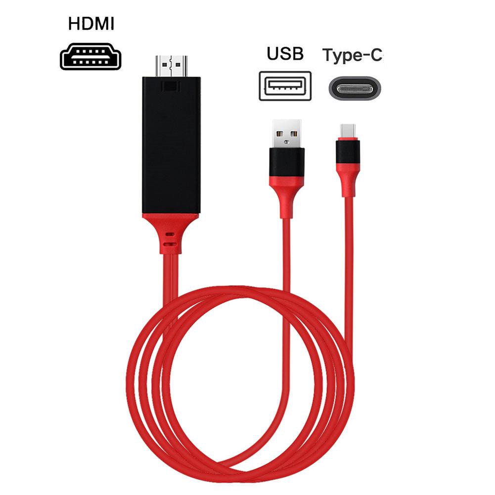 Cáp chuyển đổi HDTV USB-C Type-C sang HDMI cho Samsung S9 S8 S10 + Lưu ý 8/9