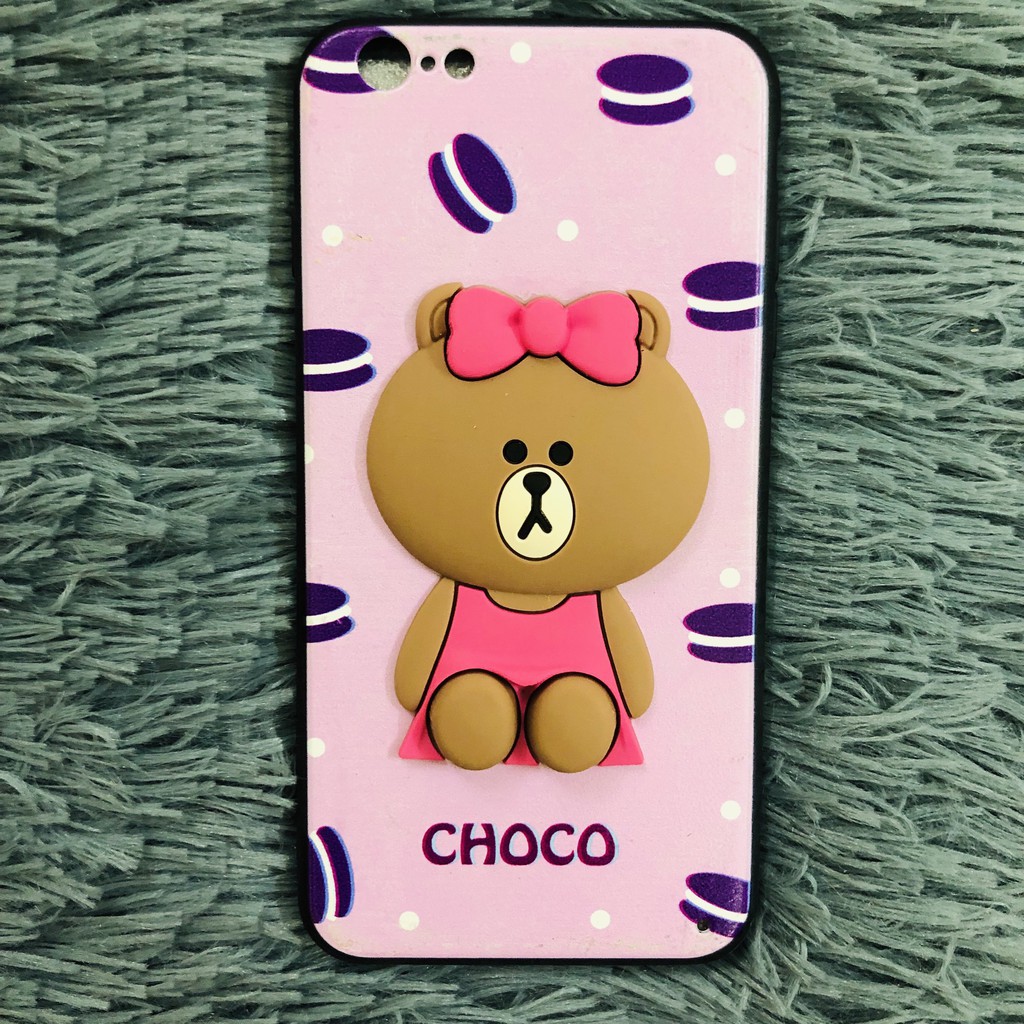 Ốp gấu Brown 3D Siêu Cute - TRỌNG NGHĨA STORE