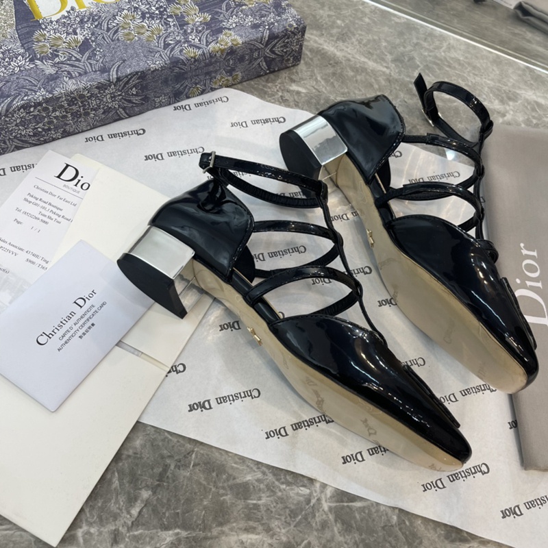 Xăng đan La Parisienne Đế Thấp Mũi Vuông Bằng Da Bò   Lớp Lót Màu Nhuộm Nước Mary Jane Thời Trang Cho Nữ