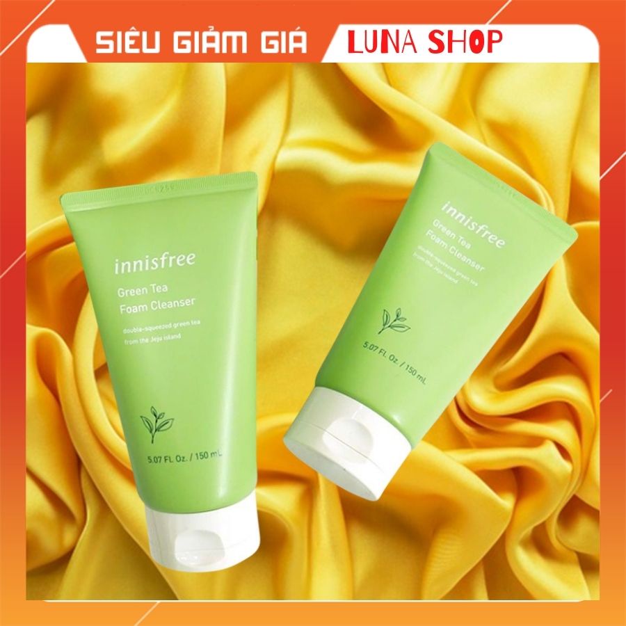 [ Mẫu mới 2021 ] Sữa rửa mặt trà xanh Innisfree GREEN TEA FOAM CLEANSER 150G | BigBuy360 - bigbuy360.vn