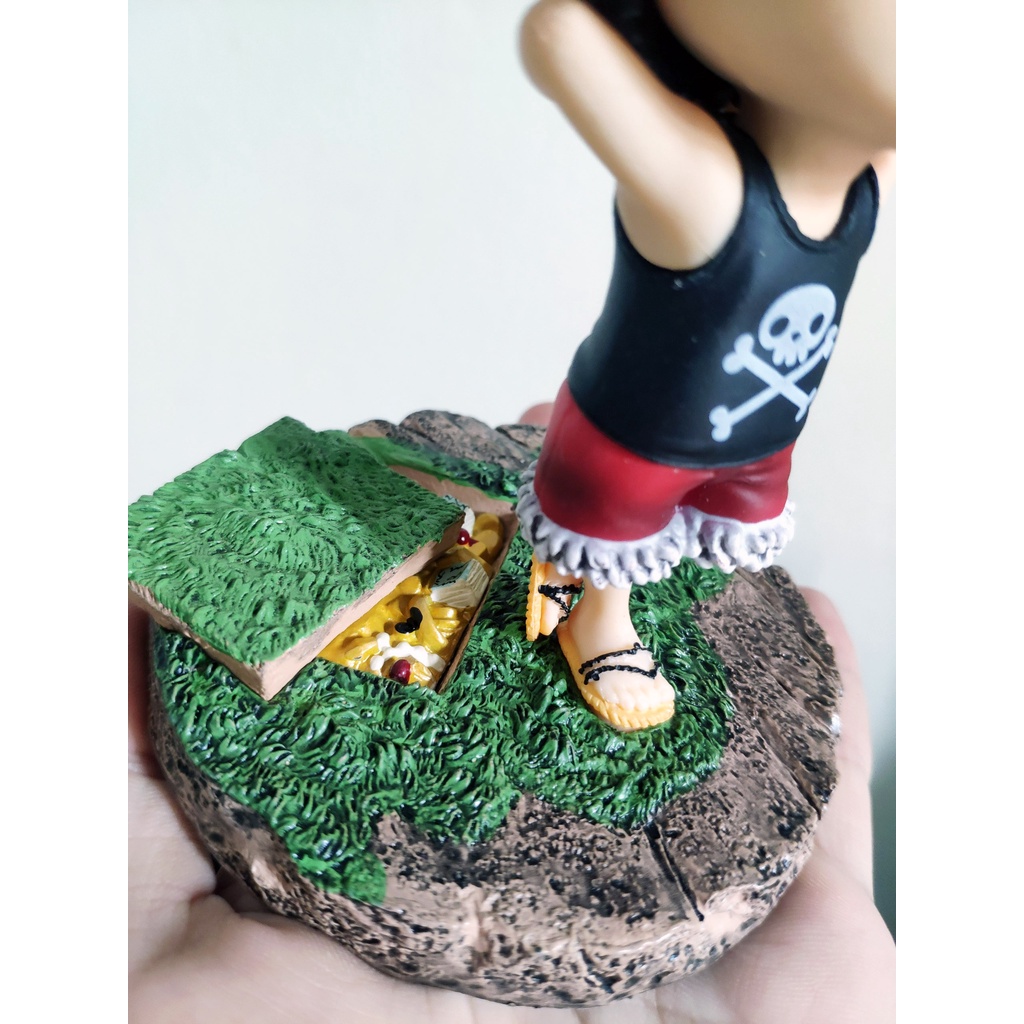 [15CM] Mô hình tượng đồ chơi Monkey D Luffy Chibi có base đẹp TRONG anime đảo hải tặc fig figure one piece