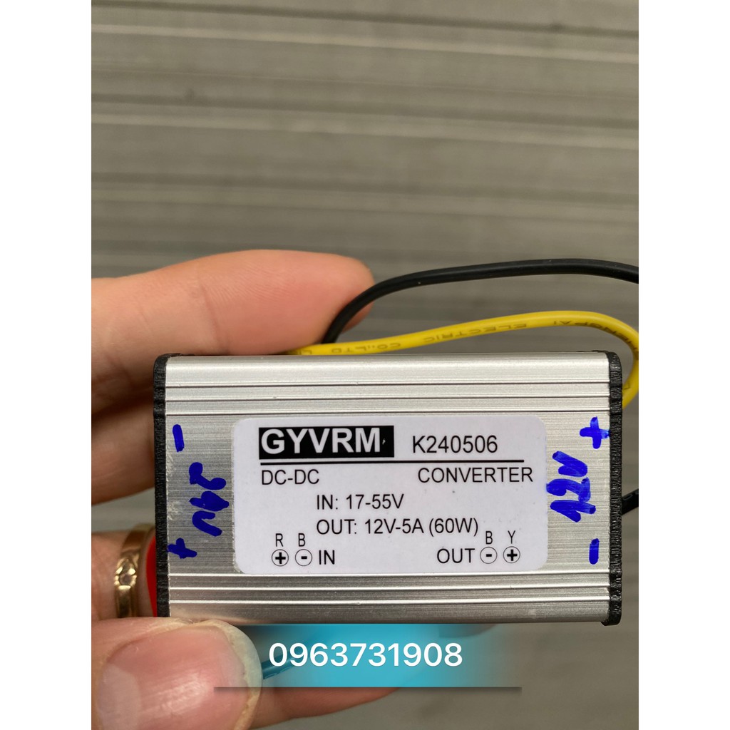 Bộ chuyển đổi nguồn điện 17-55v xuống 12V 5A