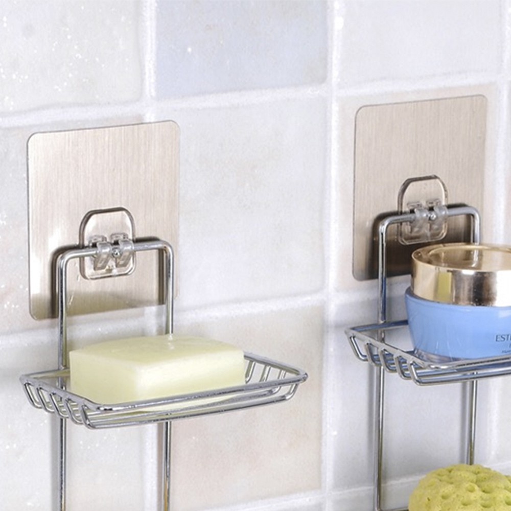 Móc Treo Dính H7 Đa Năng Kiểu 2 Móc Gài - Chuyên Dụng Giữ Khung Sắt, Kệ Để Đồ Nhà Tắm