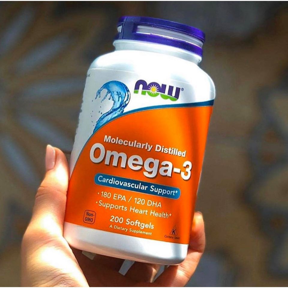 Omega 3 | Dầu Cá Omega 3 Now - Vitamin Bổ Mắt Sáng Mắt [100 - 200 - 500 Viên] - Nhập Mỹ - SUPPCARE