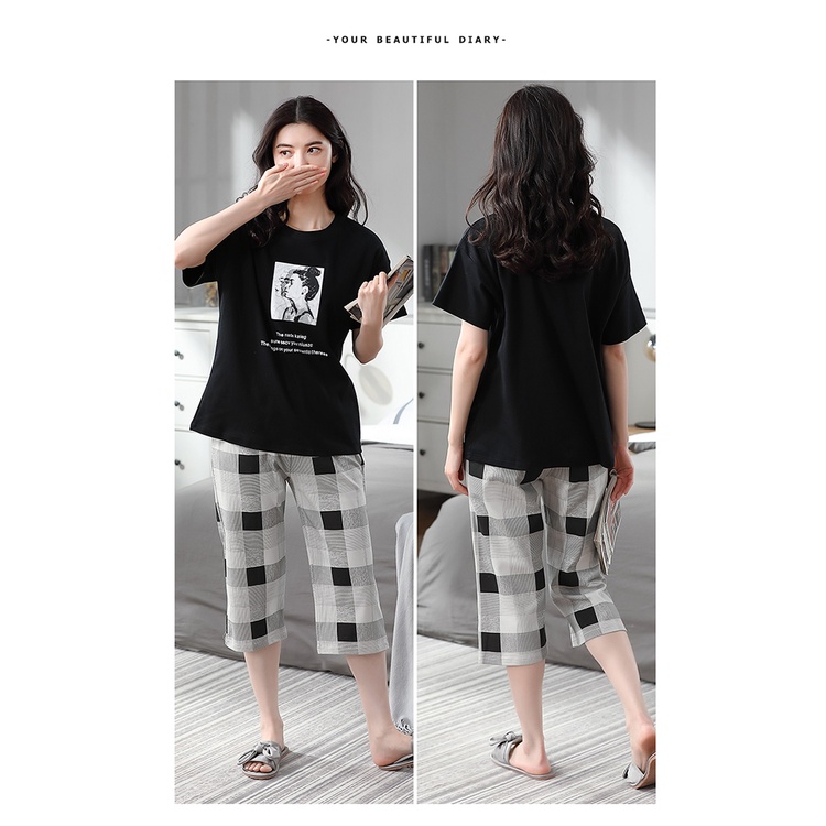 Đồ mặc nhà nữ đáng yêu chất cotton 100% BA5006 | BigBuy360 - bigbuy360.vn