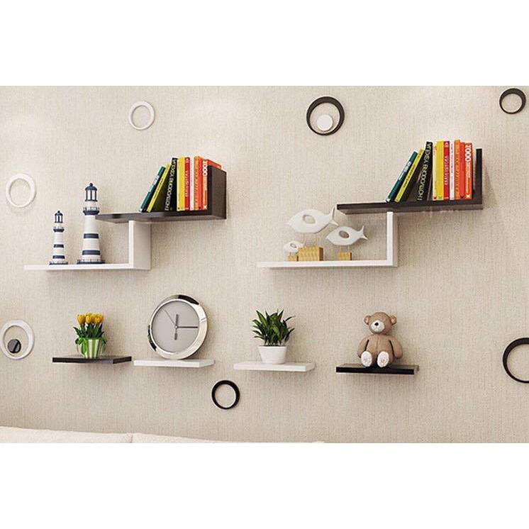 Kệ sách treo tường gỗ lõi xanh chống ẩm ngang 1m sâu 15cm mẫu mới CM05A | BigBuy360 - bigbuy360.vn