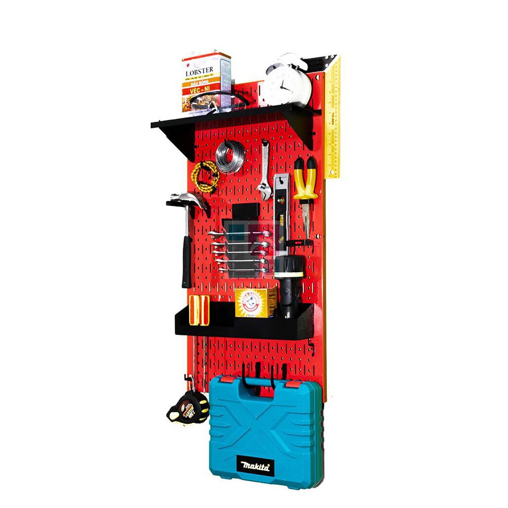 Bảng Treo Đồ Nghề Pegboard Cơ Khí S1 Red - Lưu Trữ Trưng Bày Dụng Cụ Sửa Chữa Thông Minh Dễ Tìm Kiếm