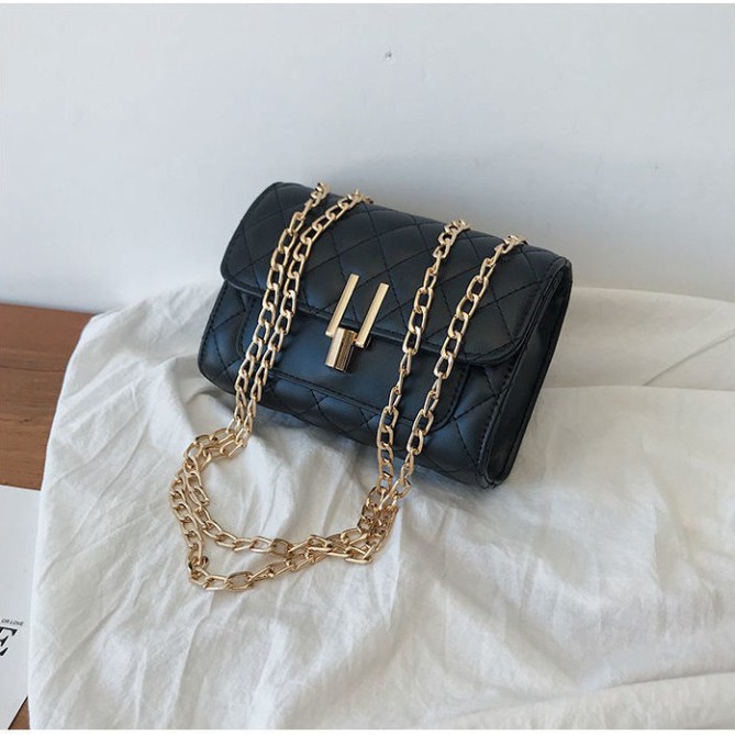 Túi đeo chéo nữ trần trám bút chì ELLY 89