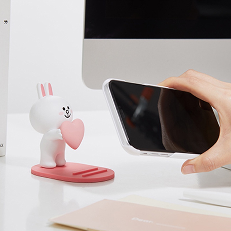 Line Friends Mô Hình Nhân Vật Gấu Nâu Và Trái Tim Xinh Xắn