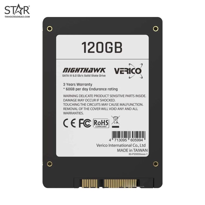 Ổ cứng SSD 120G Verico Nighthawk Sata III 6Gb/s SLC