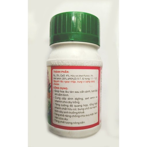 Phân bón Vitamin-B1 cao cấp đầu trâu mk -  tăng sinh lực cây phát triển nhanh (Lọ 100ml)