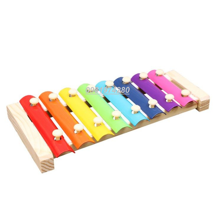 Xylophone 8 thanh- Đàn gõ bằng gỗ âm nhạc cho bé