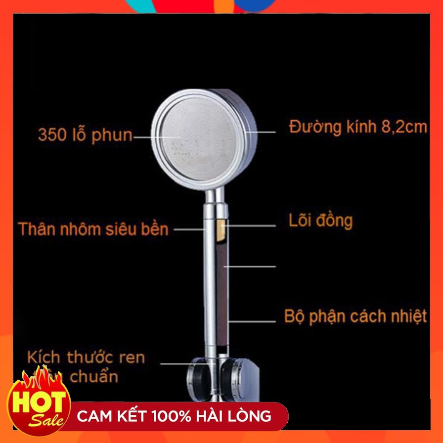 Sen tắm, Bộ vòi hoa sen tăng áp cao cấp VHS 08