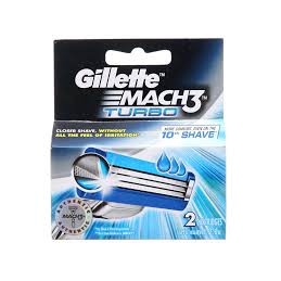 Lưỡi Gillette Mach3 turrbo vỉ 2 lưỡi