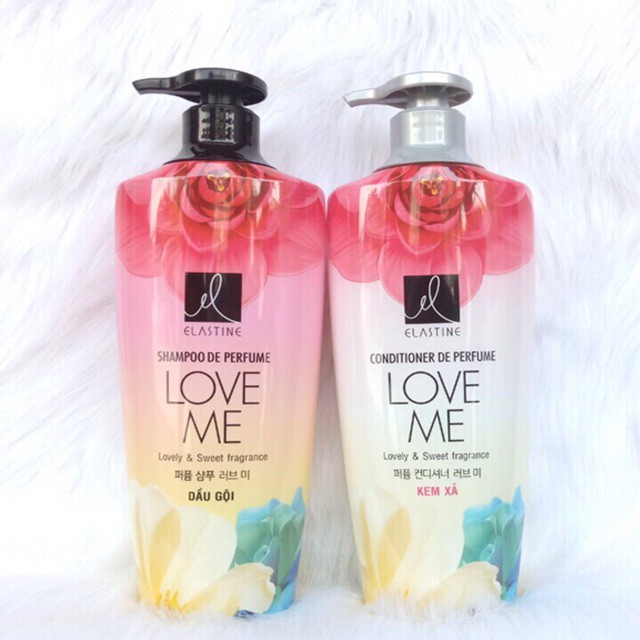 Bộ Dầu Gội Elastine Love Me 600g + Dầu Xả Elastine Love Me 600g