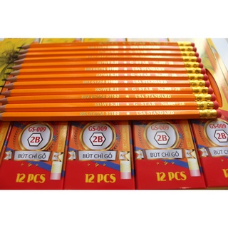 Hộp Bút Chì Gỗ 2B Gstar (12 cây)
