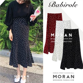 (ORDER) Chân váy MORAN dáng dài chấm bi đuôi cá