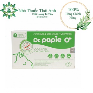 Khăn Lau Hạ Sốt Cho Bé Dr.Papie - Lau Hạ Sốt Từ Thảo Dược, An Toàn Cho Bé