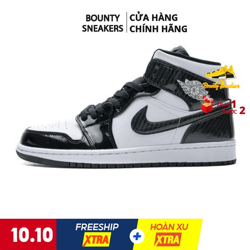 Giày Nike Jordan 1 Mid sneaker thể thao nam đen trắng DD1649-001 - Hàng Chính Hãng - Bounty Sneakers