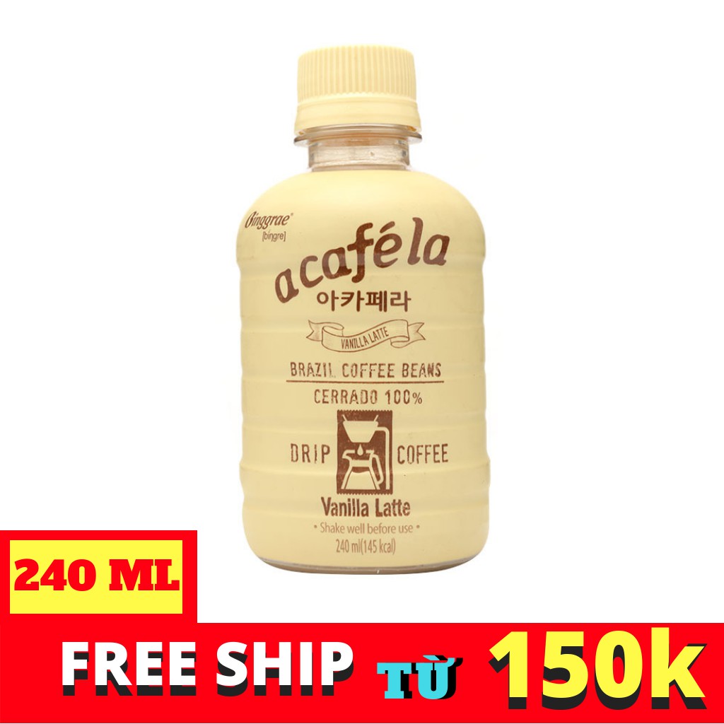 Cà Phê Sữa Acafela Vanilla Latte Binggrae