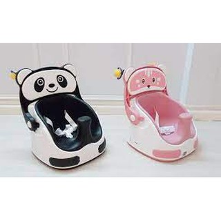 Ghế ăn dặm kiêm xe kéo tập ngồi 3 trong 1 - mastela - 1018 gấu trúc
