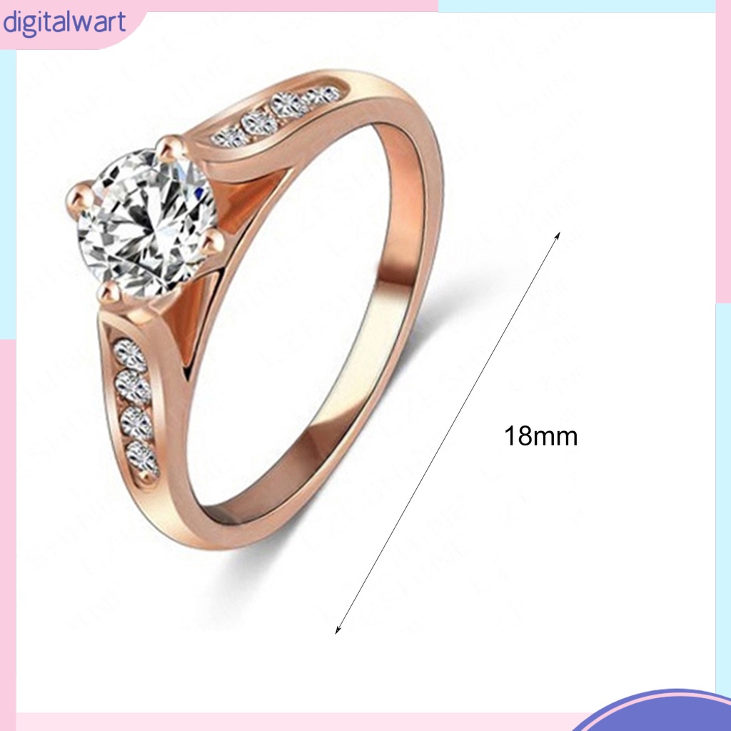 Nhẫn hợp kim đính đá sang trọng