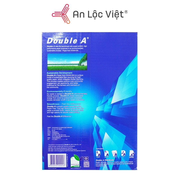 Giấy A4 Double A 70 gsm - 80 gsm 500 tờ chính hãng