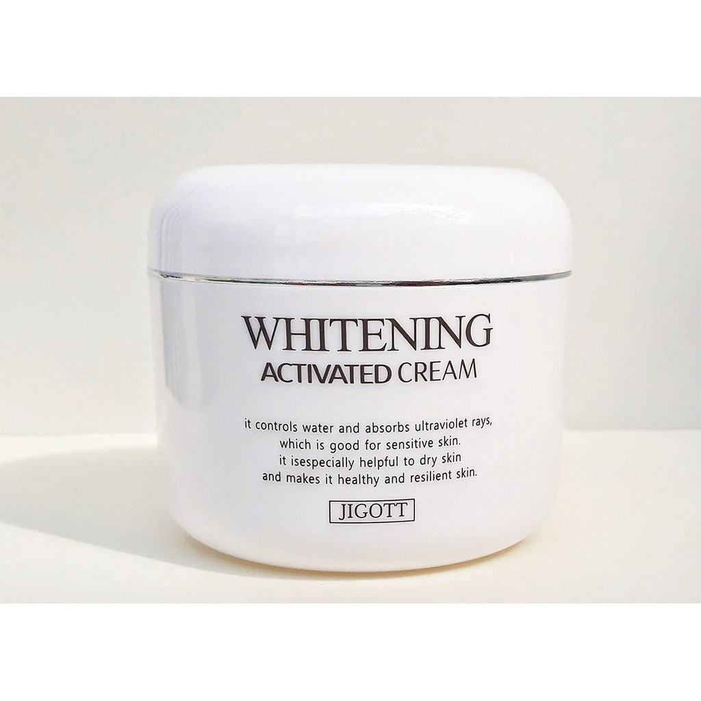 Kem Ủ Kích Dưỡng Trắng Da Jigott Whitening Activated Cream 100ml – Hàng Chính Hãng