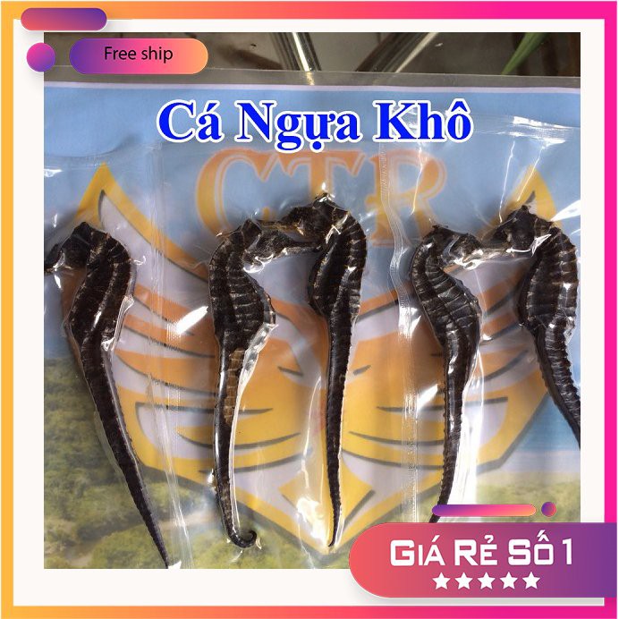 6 con cá ngựa SIZE LỚN 13cm giá SIÊU RẺ. Cá ngựa khô