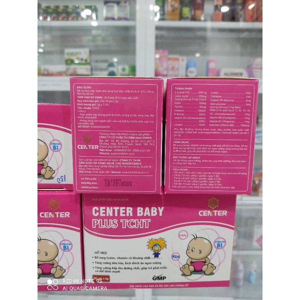Center plus tăng cường hấp thu , giúp kích thích tiêu hoá ( hop 20 gói (