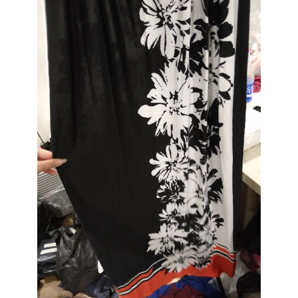 Đầm maxi dài cổ yếm xẻ tà sau Soho VNXK xuất khẩu dư xin hoạ tiết hoa boho vintage