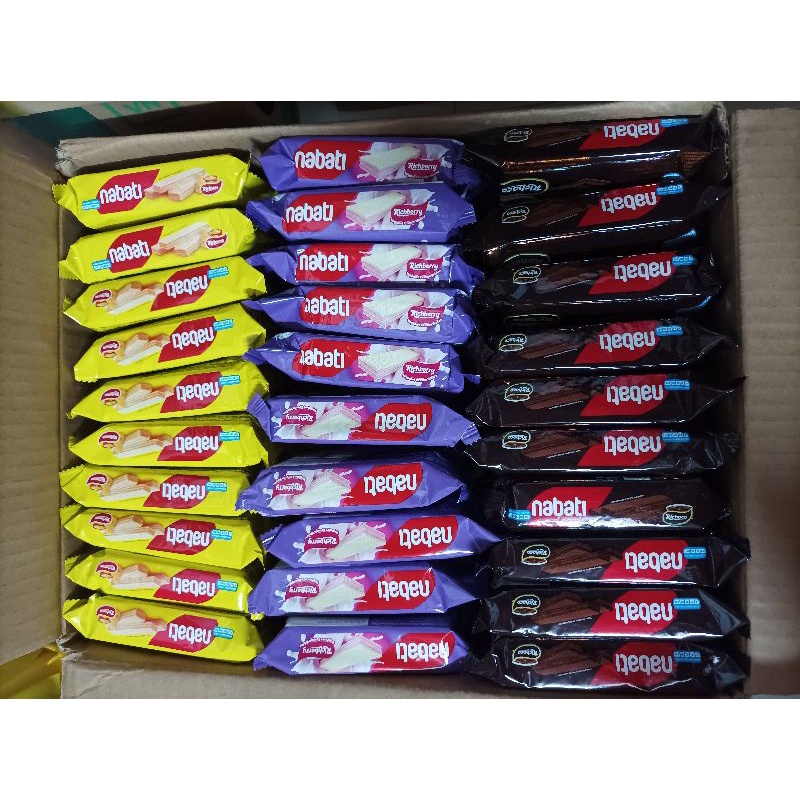 Combo 10 gói bánh Nabati 50g có 5 vị phô mai/sôcola/phômai đen/cookies&cream/phúc bồn tử