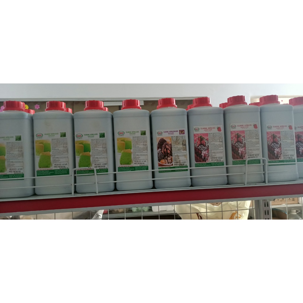 Hương colarome chai 1kg tạo màu, tạo mùi trong thực phẩm dùng làm bánh kẹo
