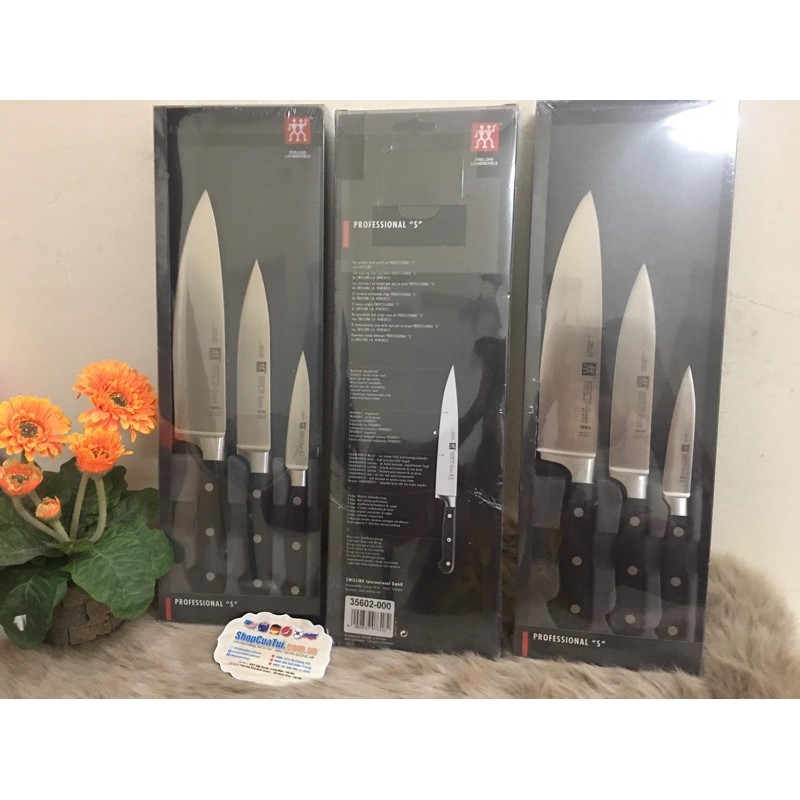 🔪Bộ dao Zwilling Professional S set 3 dao - Zwilling pro S