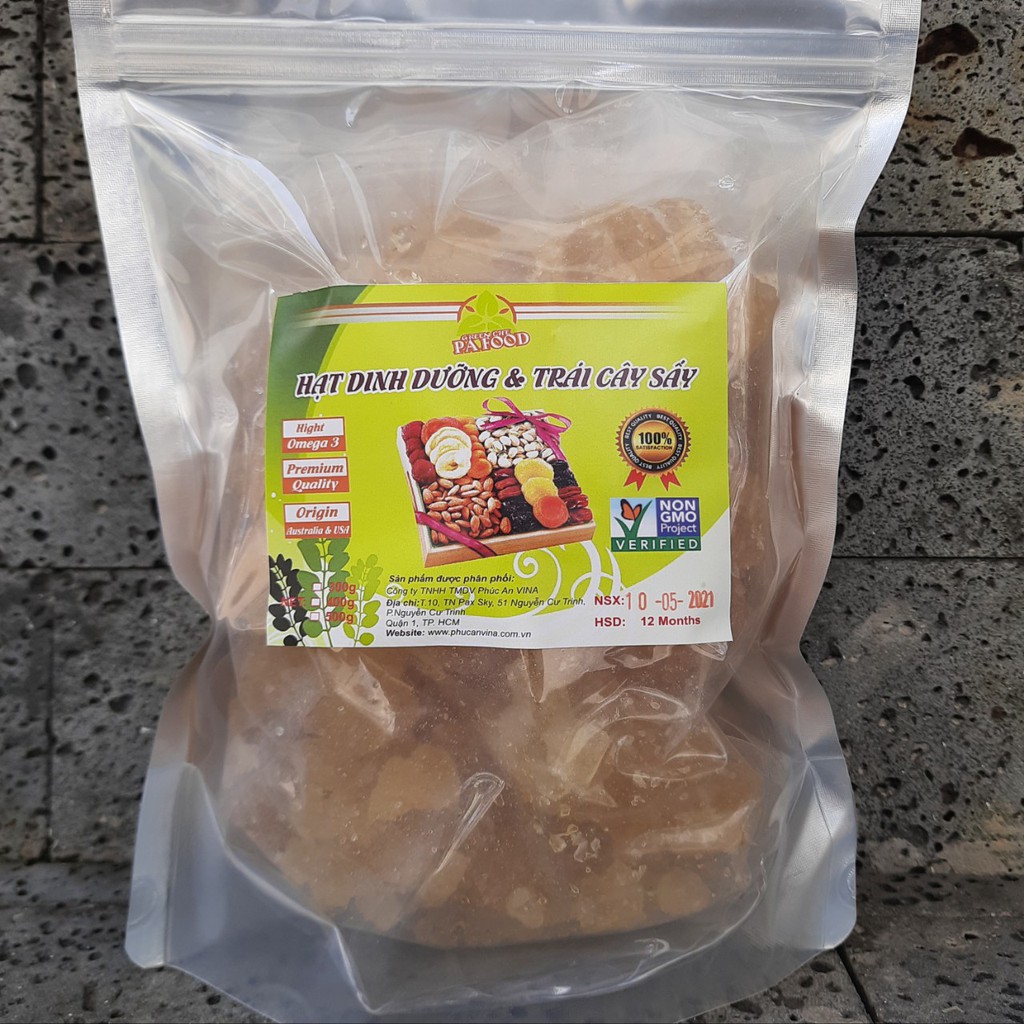 Đường phèn vàng Quảng Ngãi không tẩy, 1Kg