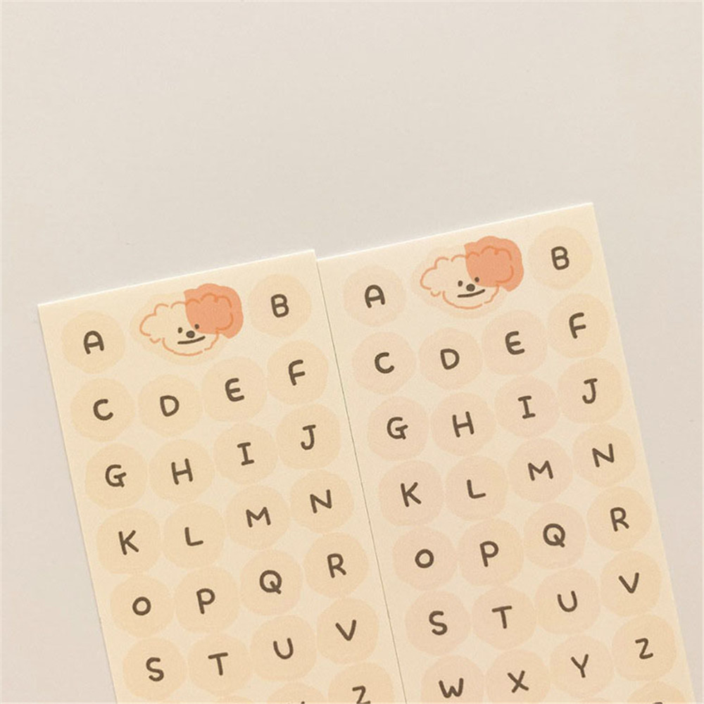 Miếng dán trang trí hình bảng chữ cái tiếng anh dễ thương