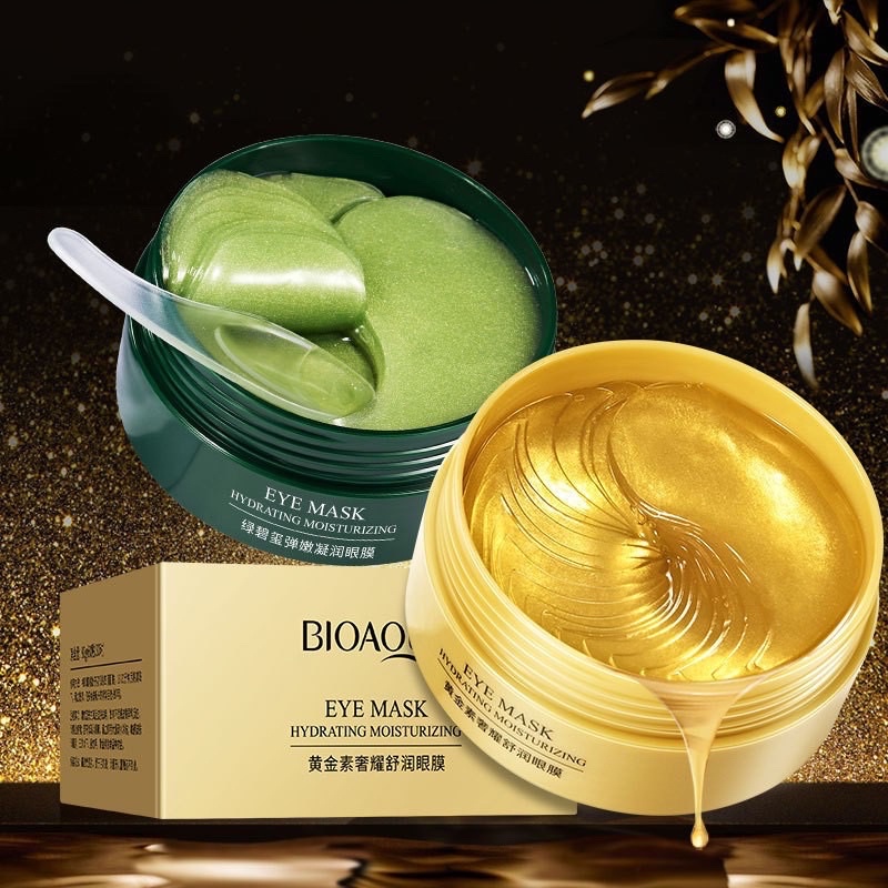 [HỘP LỚN 60 MIẾNG] Nạ Mắt BIOAQUA Collagen Vàng 24K Hỗ Trợ Giảm Thâm Bọng Mắt Dưỡng Trắng Căng Mịn Da Vùng Mắt