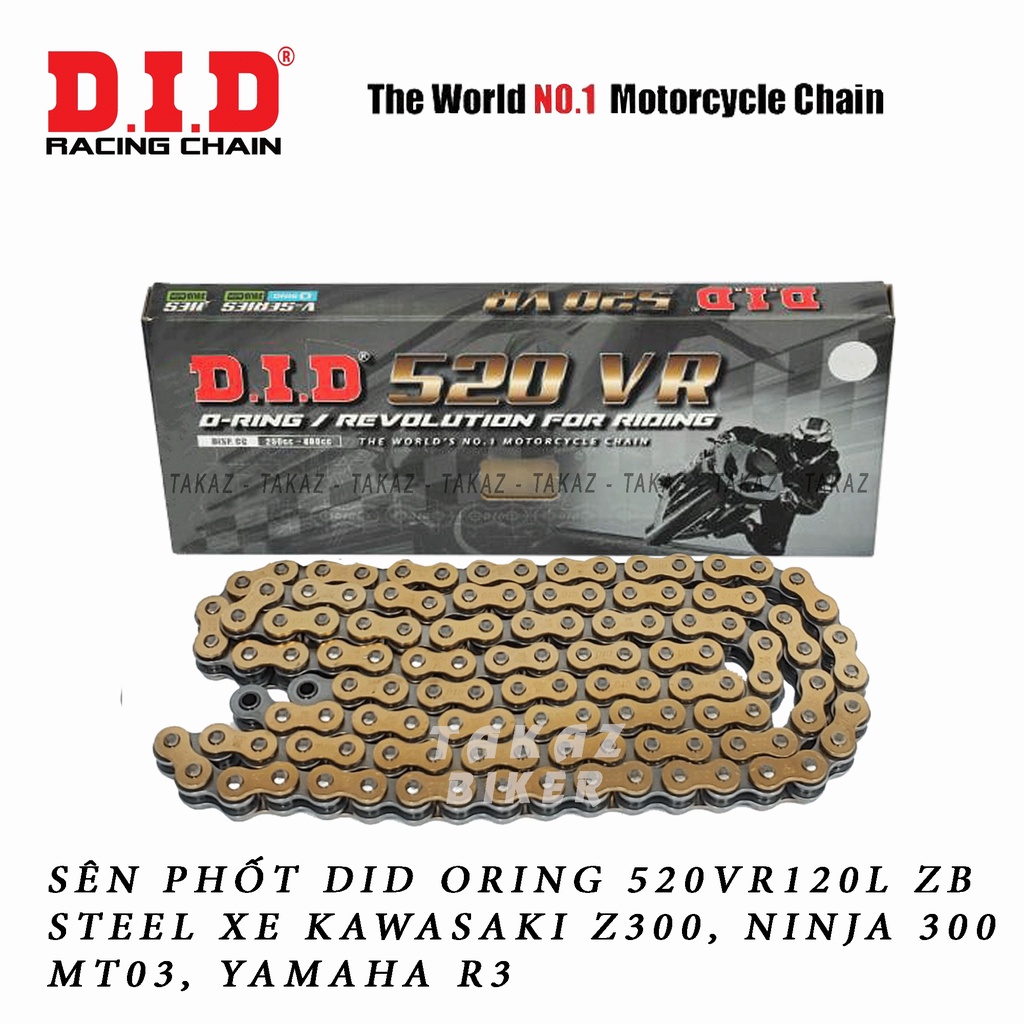 B4  NHÔNG SÊN DĨA HONDA REBEL 300 RECTO - SÊN DID 520 O-RING ĐEN HOẶC VÀNG